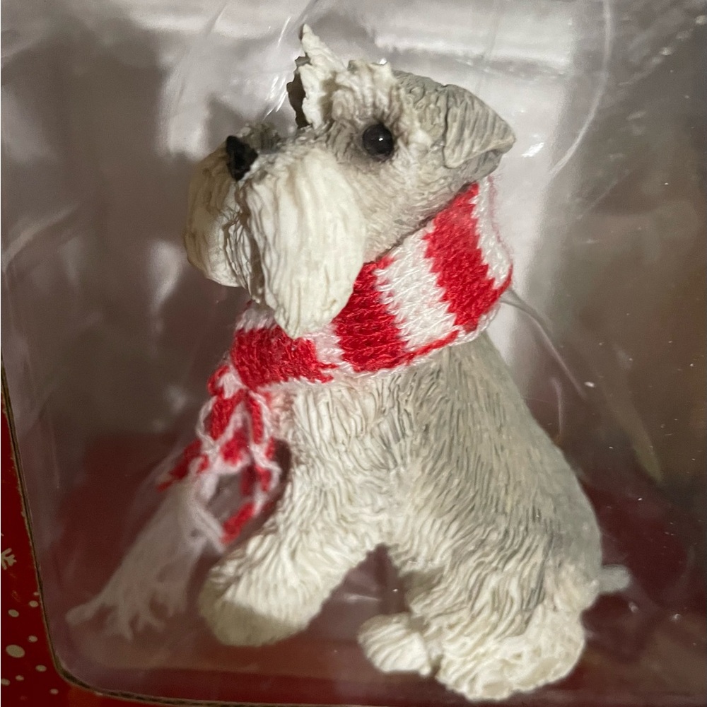 Sandicast Schnauzer Christmas ornament - new in box